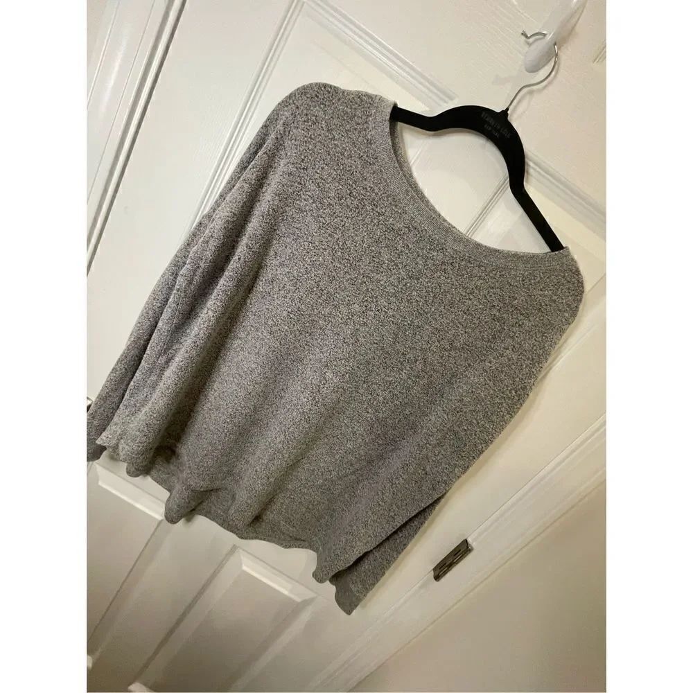 Free Press women’s medium blouse gray long sleeve oversized